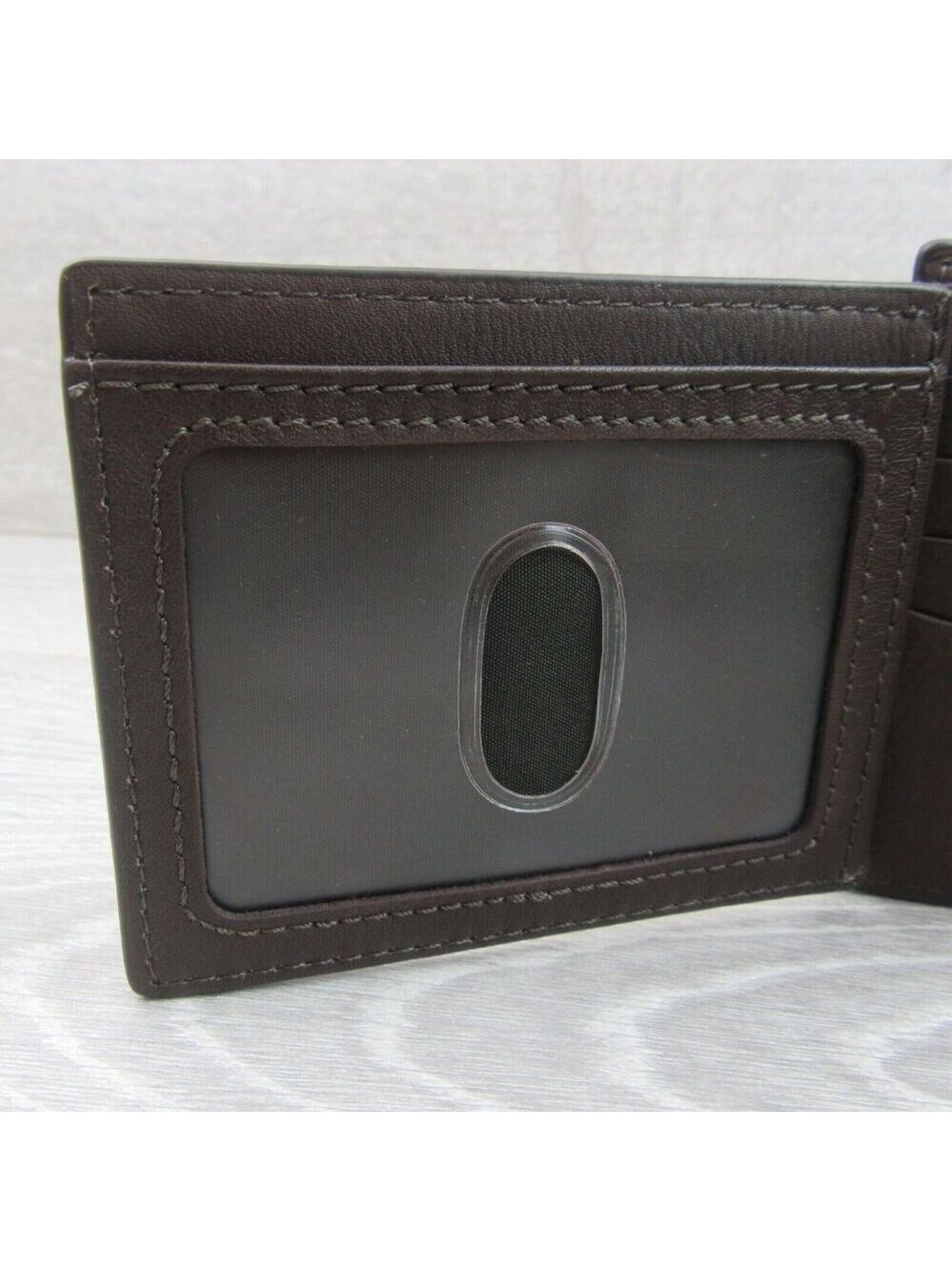 Fossil Journee Traveler Men's Brown Leather Wallet NEW - Picture 10 of 15